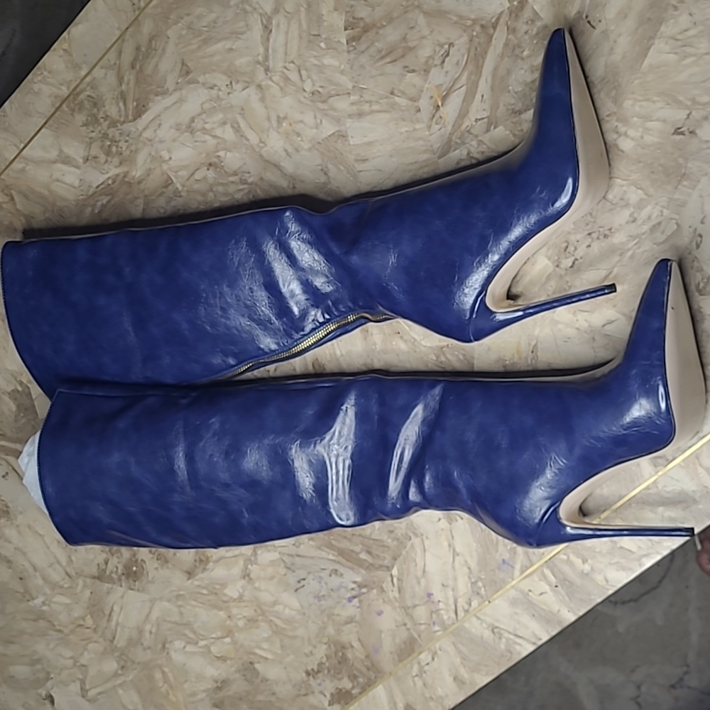 Sexy Women's Casual Pointy Toe High Heel Stilettos Knee High Boots